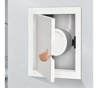 Hidden Metal Inspection Hatch 60 55 50 45 40 35 30 25 20 15 cm, Pop Out Access Panel for Plumbing & Electrical Access, Dustproof Wall Service Door