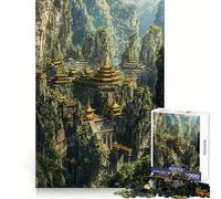 Hidden Mountain Sanctuary 1000 Teenager Pieces Jigsaw Puzzle Home Play DIY Play Home Activity Furniture Decor (50x75cm)