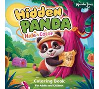 Hidden Panda 2: Adult Coloring Book for Stress Relief & Mindful Seek-and-Find with Bold & Easy Designs