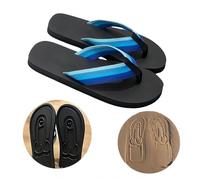 Hidden Penis Flops, Parody Creative Penis Slippers, Spoof Beach Flip Flops, Summer Beach Comfort Non Slip Sandal, Quick-Dry Men's Beach Sandals, Novelty Penis Flip Flops (Blue,12)