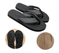 Hidden Penis Flops, Parody Creative Penis Slippers, Spoof Beach Flip Flops, Summer Beach Comfort Non Slip Sandal, Quick-Dry Men's Beach Sandals, Novelty Penis Flip Flops (Grey,10)