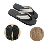 Hidden Penis Flops, Parody Creative Penis Slippers, Spoof Beach Flip Flops, Summer Beach Comfort Non Slip Sandal, Quick-Dry Men's Beach Sandals, Novelty Penis Flip Flops (White,9)