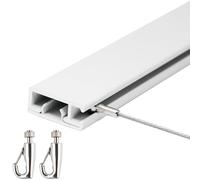 Hidden Picture Rail Hanging System, Flexible Gallery Rail Track with Decorative Cover for Office/Home/Museum, Photo Display Wire R