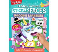 Hidden Pictures Sticker Faces: Unicorns & Rainbows: Colorful Unicorn and Rainbow Fun with Hidden Pictures and Repositionable Stickers for Kids 3-6