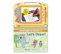 Hidden Pigeon Company Mo Willems: Elephant & Piggie Read & Doodle - Learning resources for kids, a magnetic drawing pad, an easy-to-use pen, 22-page board book for reading and drawing