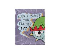 Hidden Pigeon Dont Let The Pigeon Drive The Sleigh Sleigh Silky Touch Super Soft Throw Blanket 152 X 127 cm in White Hidden Pigeon White 152 X 127 cm