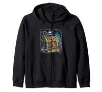 Hidden Pirate Treasure Chest for Adventure Seekers Zip Hoodie