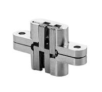 Hidden Pivots Hinges, Folding Door Hardware Kit, Concealed Hinge with Wide Opening Angle, Zinc Alloy Door Hinge, Flush Mount Hinges with Compact Structure, Home Hardware Accessory for Cupboards