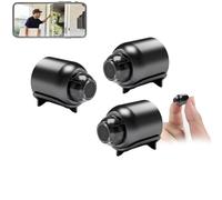Hidden Planet Camera, Indoor Security Camera Wireless Anti-theft Video Recording APP 720P Support Memory Card IP USB Voice X5, Mini Wireless WiFi 1080p (3PCS, 720p)