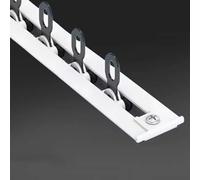 Hidden Recessed Ceiling curtain track Built-in sliding Mount Room Divider Curtain Rod Shower Tracks For Living Bedroom Drop(White,12m(39.3ft))