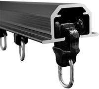 Hidden Recessed180cm Sliding Rail for Room Divider Aluminium ain Track (2 x 90cm) Perfect for Modern Interiors