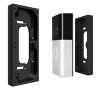 Hidden River Lab Premium Ring Battery Doorbell Mount - 0.5” Spacer for Ring 3, Ring 4, Ring Battery PRO, Ring Battery Plus - Black, HRF00-RING3-0.5-BLK