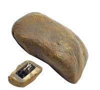 Hidden Rock Key Box - Fake Waterproof, Resin Lock | Outdoor Secret Safe Patio Use, Dustproof, Providing Safe Storage and Helping Owners D