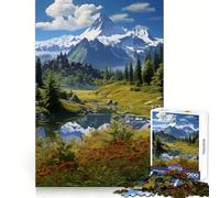 Hidden Scenic Fortress Jigsaw 1000 Pieces for Teenagers Logic Exercise Clean Connection Family Fun (38x26cm)