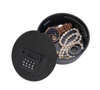 Hidden Security Lock Box - Wall Mounted Storage Safe, Cash Storage Case for Valuables, ABS Secret Money Holder, Home Security Container with Wood-Grain Finish, Concealed Asset Box for Hiding Cash