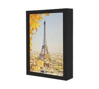 Hidden Security, Wooden Picture Frame, 8x10 Money Holder with Secret Compartment, Rustic Wood Security Strong for Home Decor with Dis