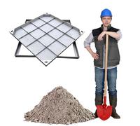 Hidden Septic Tank CoverRemovable Square Wastewater Inspection Lid with Frame for Driveway Garden InGround Installation Outdoor Use (USA)