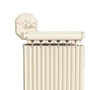 Hidden Shower Curtain Rod 2/3/4/5 Fold, Wall Mounted Folding Shower Curtain Rod No Drill, Retractable Hanging Curtain Rod for Dormitory, Hotel, Room Divider(2-fold 180cm)