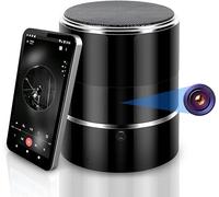 Hidden Spy Camera WiFi Bluetooth Speaker, Wireless HD 1080P Nanny Cam with 180° Rotating Lens and App Live Stream, Remote View, Motion Detection Notification, Surveillance Camera for Home Office