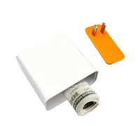 Hidden Storage Box - Fake Plug Concealed Compartment, Easy Open Top Lid Organizer, Safe Keeping For Money Jewelry Valuables Indoor Outdoor Travel Home Family Friends Security Accessory