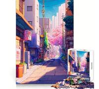 Hidden Streets of The City Puzzles for Adults 1000 Piece Cognitive Train Perfect Connection Pattern Build Art Display (38x26cm)