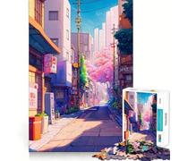 Hidden Streets of The City Puzzles for Adults 1000 Piece Cognitive Train Perfect Connection Pattern Build Art Display (38x26cm)