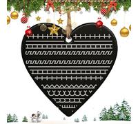 Hidden Swear Message Christmas Ornaments - Fun Heart Hidden Message Decor for Tree,Naughty Fu*k This Shit Christmas Ornaments, Xmas Gag Gift for Home Party Decoration