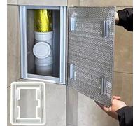 Hidden Tile Access Panel for Floor Wall Ceiling, Adjustable Bathroom Water Valve Plumbing Inspection Hatch, Seamless Access Vent Door Panel(16x37in(400x950mm))