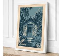 Hidden Tropical Sanctuary Canvas Wall Art Print 24x16 Inch