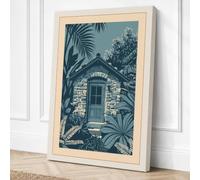 Hidden Tropical Sanctuary Canvas Wall Art Print 36x24 Inch