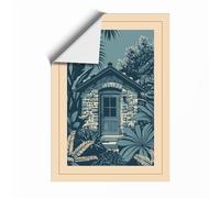 Hidden Tropical Sanctuary Coastal Unframed Wall Art Print A2 (59.4×42cm), Wall Decor for Living Room, Bedroom, Office & Home, Art Gift