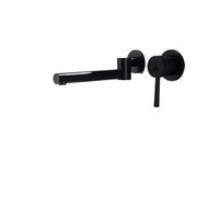 Hidden Wall Mounted Basin 180 Degree Swivel Single Handle hot and Cold Water Bathtub Mixed Brass Swivel spout Sink(B)