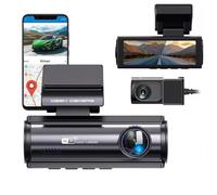 Hidden WiFi 4K Car Dash Cam DVR, 2.0 IPS screen, Rearview Camera Support APP Control,GPS Camera Recorder Ultra 2160P Dual lens front and rear WDR, Night Vision,24Hrs Remote Monitor video recorder
