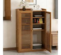 Hidden WiFi Router Storage Cabinet with Adjustable Shelves Large ty Cable Management & Ventilation for Home & Office Walnut Brown 59 * 25 * 97cm