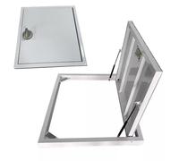 Hidden Wine Cellar Doors Internal, Recessed Floor Access Hatch for Basement/Crawl Space with Suction Cups Opener, Heavy-Duty Steel Camouflaged Entry Door(LxW 30x24 inch)