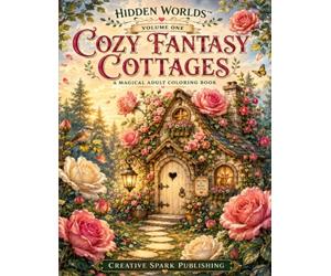 Hidden Worlds™: Cozy Fantasy Cottages: An Adult Coloring Book Featuring Enchanted Cottages, Magical Gardens, Woodland Retreats, and Relaxing Fantasy Escapes