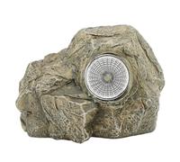 Hide A Key in A Real Looking Rock Stone with Solar Light, Holds Standard Sized Spare Keys By Rockey Safe Fits in with Your Landscaping and Yard Resistant to Outdoor Elements