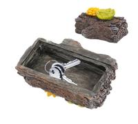 Hide a Key Mountain - Fake Rock Log Turtle Statue Key Hider - Realistic stone door keyframe, decorative weatherproof outside the key for spare house key spare key managers Then place your new ones