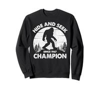 Hide and Seek Champion Bigfoot Funny Squatch Men Women Kids Sweatshirt