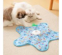 Hide and Seek Interactive Cat Toys, Interactive Hide and Seek Moving Feather Toy with Automatic Charging, Indoor Exercise Kicker for Kitten Stress Relief (A Toy)