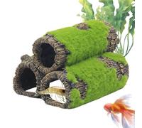 Hide Aquarium - Natural Foam Cave for Aquarium, Spacious Removable Multifunctional Realistic Hide for Laying Corners, Shrimp Rest and Betta Habitat in Freshwater or