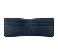 Hide & Drink, Bifold Wallet Handmade from Full Grain Leather - Slim, Compact, Thin Billfold For Pocket or Bag - Store Money, Cards and Cash, Includes 5 Pockets, Slate Blue, Classic