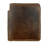 Hide & Drink, Bifold Wallet with Extra Layer, Slim, Thin Accessory For Pocket or Bag, Store Money, Cards & Cash, Full Grain Leather, Handmade, Bourbon Brown