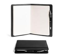 Hide & Drink, Case for Hardcover Leuchtturm A5 (5.75 x 8.25 in.) Notebook, Protective Cover for Journal, Personal Planner, Full Grain Leather, Handmade Writing Accessory (Charcoal Black, A5)