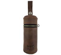 Hide & Drink, Cylinder Golf Bag Handmade from Full Grain Leather - Portable Ball Case with Hanger, Sports & Outdoors Accessories - Bourbon Brown
