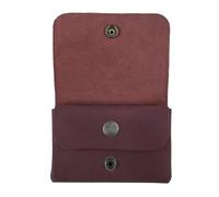 Hide & Drink, Double Pouch Wallet for Men and Women, Rectangular Card Holder, Money Organizer, ID Case, Classic Style, Full Grain Leather, Handmade, Sangria, Classic