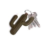 Hide & Drink, Leather Cactus Desert Plant Keychain, Branch, Old Wild West Themed Cowboy Cowgirl, Stylish & Durable Gift, Green, S