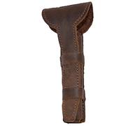 Hide & Drink, Leather Double Edge Safety Razor Protective Case, Shaving Travel Pouch, Handmade (Bourbon Brown)