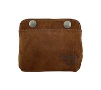 Hide & Drink, Leather Double Snap Pouch, Coin Purse, Cash & Card Holder, Cable Organizer, Makeup, Handmade Includes 101 Year Warranty, Swayze Suede, S, Vintage