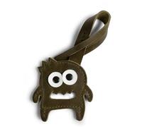 Hide & Drink, Leather Monster Charm for Handbags, Purse Charm for Tote & Backpacks, Ornaments for Women, Dark Jade